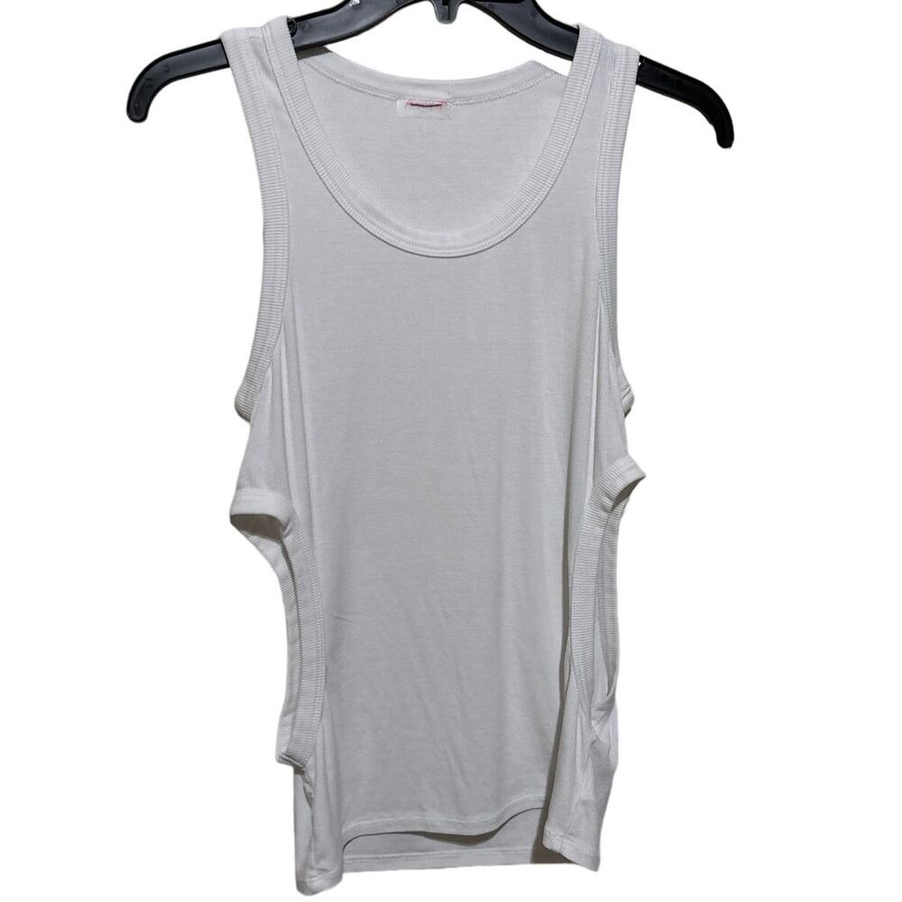 Free People Movement Ribbed Tank Top White M